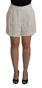 Dolce & Gabbana White High Waist Culotte Cotton Shorts -   -  Dolce & Gabbana.
